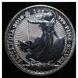 BRITANNIA 1 OZ .999 SILVER ROUND