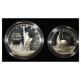 1986-S COMMEM 2 COIN SET