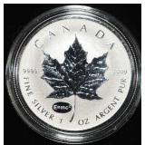 MAPLE LEAF 1 OZ .999 SILVER ROUND