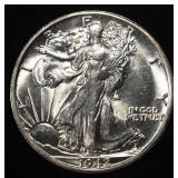 1942-S WALKING LIBERTY HALF DOLLAR CH BU