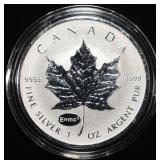 MAPLE LEAF 1 OZ .999 SILVER ROUND