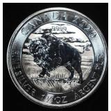 1.25 OZ .999 SILVER CANADIAN BUFFALO ROUND