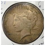 1934-S PEACE DOLLAR XF/AU