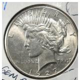 1927 PEACE DOLLAR GEM BU