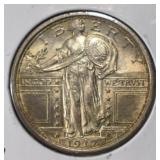 1917 STANDING LIBERTY QUARTER GEM ORIG UNC