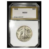1939 WALKING LIBERTY 50C PCI GEM BU