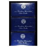 (3) 1971 EISENHOWER UNCIRCULATED SILVER DOLLARS