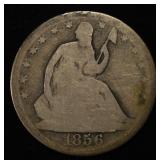 1856-O SEATED LIBERTY HALF DOLLAR G/VG