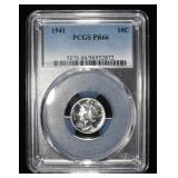 1941 MERCURY DIME PCGS PR-66