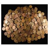 (500) WHEAT CENTS MIXED DATES