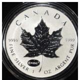 MAPLE LEAF 1 OZ .999 SILVER ROUND