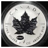 MAPLE LEAF 1 OZ .999 SILVER ROUND
