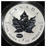 MAPLE LEAF 1 OZ .999 SILVER ROUND