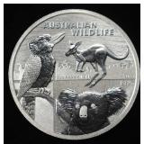 2024 2 OZ .999 SILVER AUSTRALIA WILDLIFE ROUND