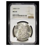 1900-O MORGAN DOLLAR NGC MS 64