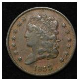 1833 CLASSIC HEAD HALF CENT VF