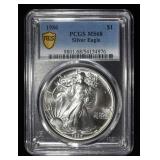 1986 AMERICAN SILVER EAGLE PCGS MS 68