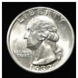 1932 WASHINGTON QUARTER CH/GEM BU
