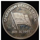 OPERATION DESERT STORM 1 OZ .999 SILVER ROUND