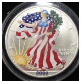 2000 PAINTED AMERICAN SILVER EAGLE