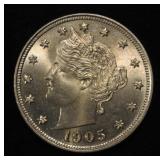 1905 LIBERTY NICKEL GEM BU