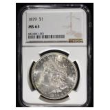 1879 MORGAN DOLLAR NGC MS63
