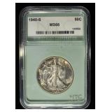 1940-S WALKING LIBERTY 50C NTC SUPERB GEM BU