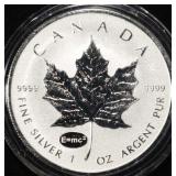 MAPLE LEAF 1 OZ .999 SILVER ROUND