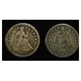 1853 ARROWS & 1856-O SEATED LIBERTY HALF DIMES