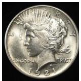 1921 PEACE DOLLAR CH BU