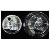 (2) 2006 WOLF 0.5 OZ .999 SILVER ROUNDS