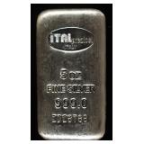 5 OZ .999 SILVER BAR