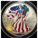 1997 PAINTED AMERICAN SILVER EAGLE