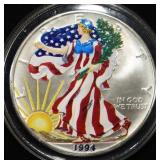 1994 PAINTED AMERICAN SILVER EAGLE