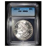 1881-S MORGAN DOLLAR ICG MS65