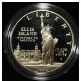 1986-S COMMEM $1 90% SILVER PR