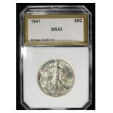 1941 WALKING LIBERTY 50C PCI GEM BU