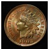 1902 INDIAN CENT GEM BU RB