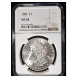 1888 MORGAN DOLLAR NGC MS61