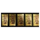 (5) WASHINGTON D.C. GOLDBACK 1/1000TH OZ 24K GOLD