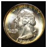 1936 WASHINGTON QUARTER GEM BU AMAZING COLOR