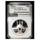 1984-S $1 COMMEM COLISEUM PCI PERFECT GEM PR DCAM