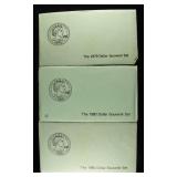 1979, (2) 1980 SBA DOLLAR SOUVENIR SETS