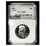 1960 FRANKLIN HALF PCI SUPERB GEM+ PROOF CAMEO