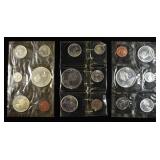 1961, 1964 & 1966 CANADIAN SILVER PROOFLIKE SETS