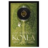 2013 KOALA MINI GOLD COIN 0.5G .999 GOLD
