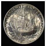 1920-D 50C COMMEM PILGRIM BU