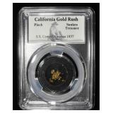 CALIFORNIA GOLD RUSH PINCH SUNKEN TREASURE