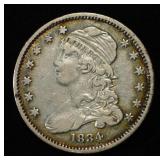 1834 CAPPED BUST QUARTER XF/AU