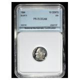 1964 ROOSEVELT DIMES NNC PERFECT GEM PROOF DCAM